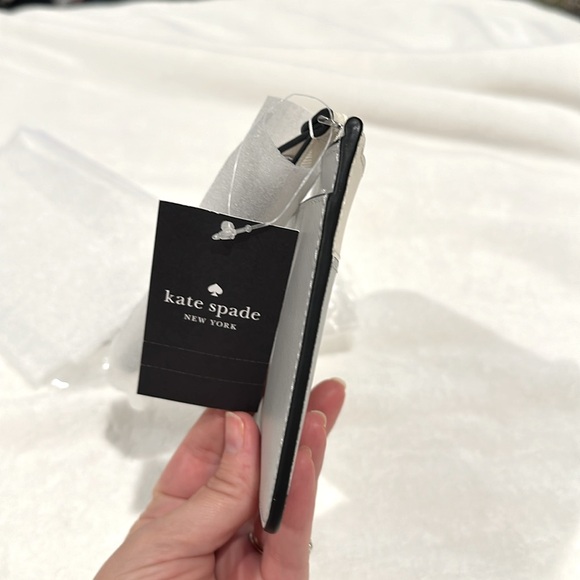 Kate Spade Lucy Medium L-Zip Wristlet, Platinum - Picture 7 of 10